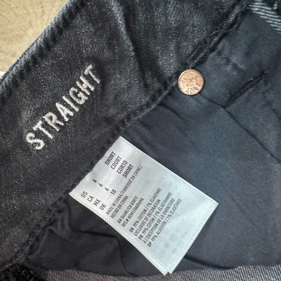 American Eagle AE NWT Super stretch Straight Leg Mid rise Dark Raven 6S #9336 - Picture 5 of 7